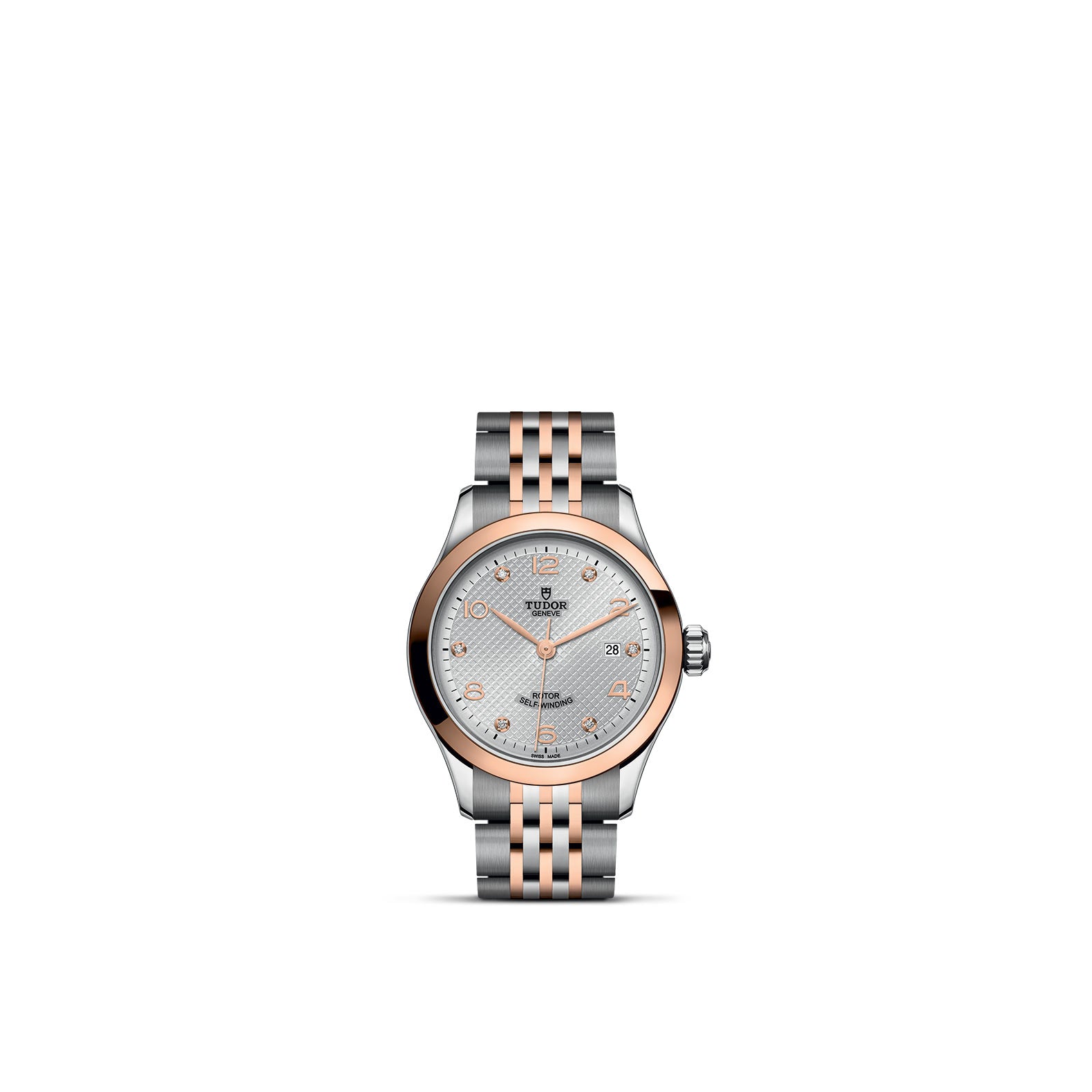 1926 28mm steel and Rose Gold