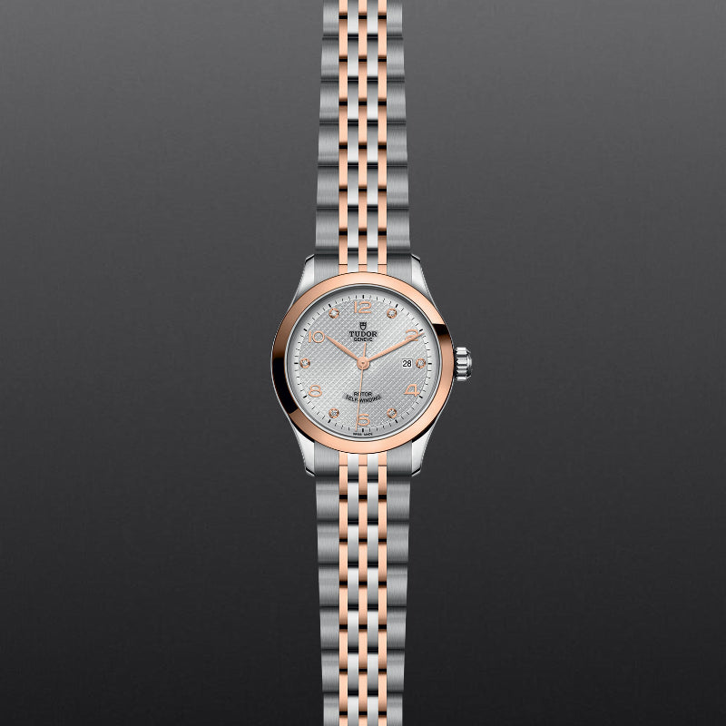 1926 28mm steel and Rose Gold