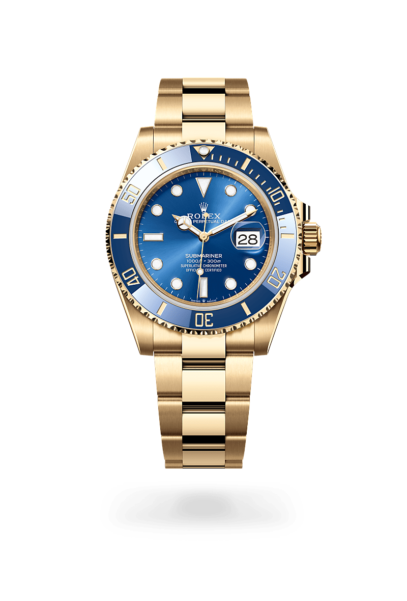 rolex Submariner in 18 kt yellow gold,  - Blakeman's Fine Jewelry