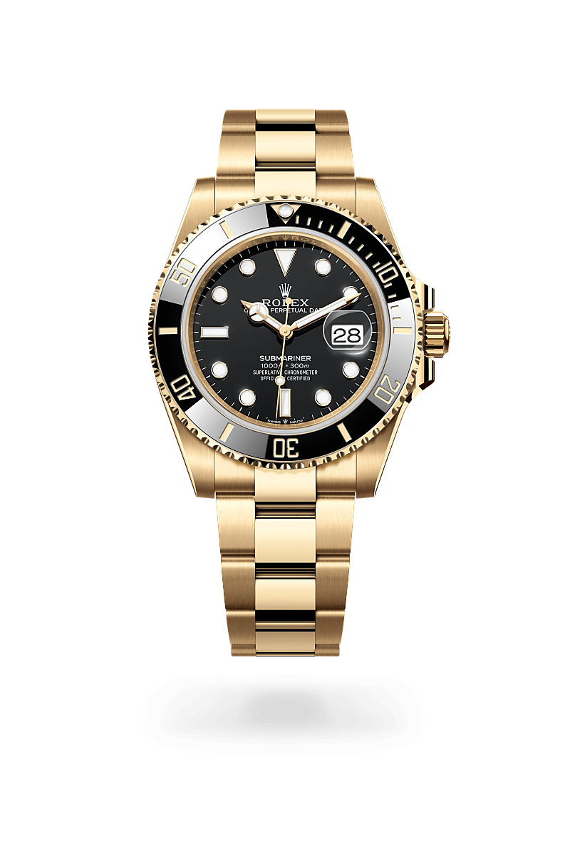 rolex Submariner in 18 kt yellow gold,  - Blakeman's Fine Jewelry