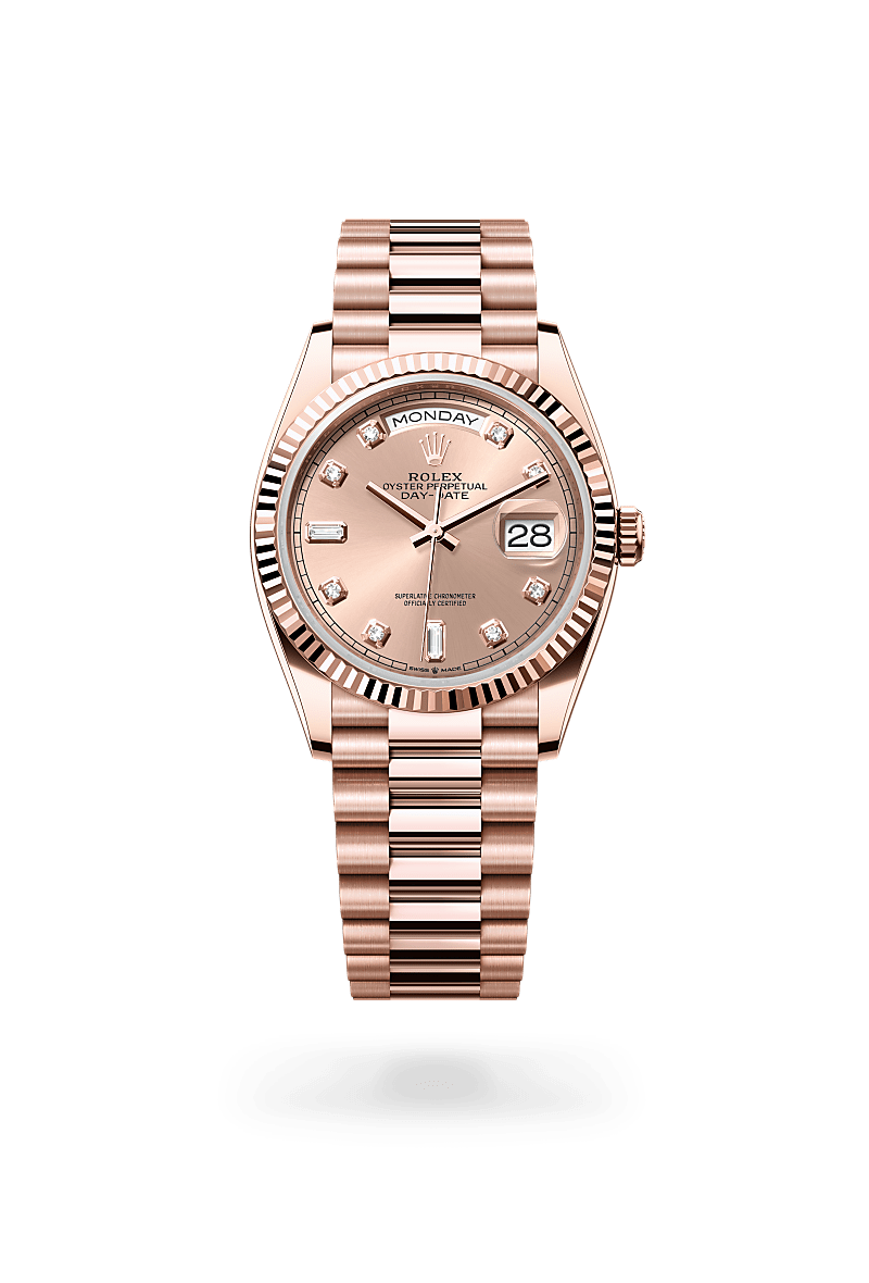 rolex Day-Date in 18 kt Everose gold,  - Blakeman's Fine Jewelry