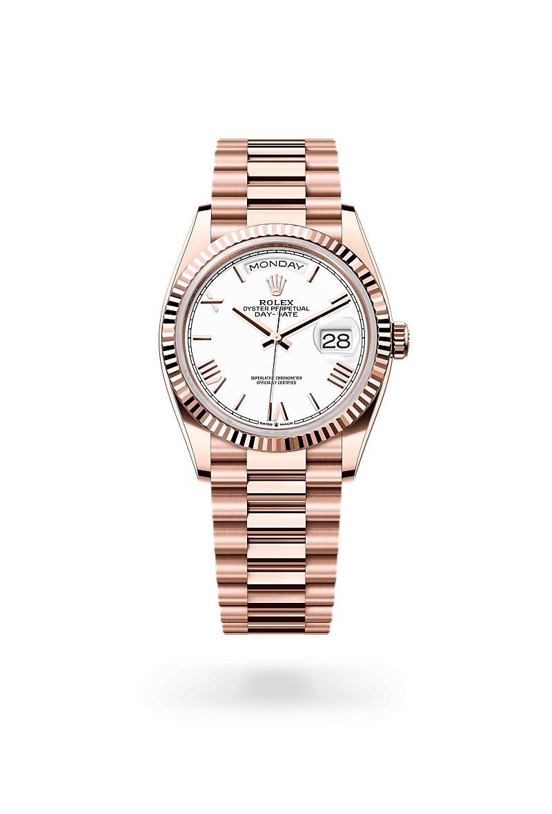 rolex Day-Date in 18 kt Everose gold,  - Blakeman's Fine Jewelry