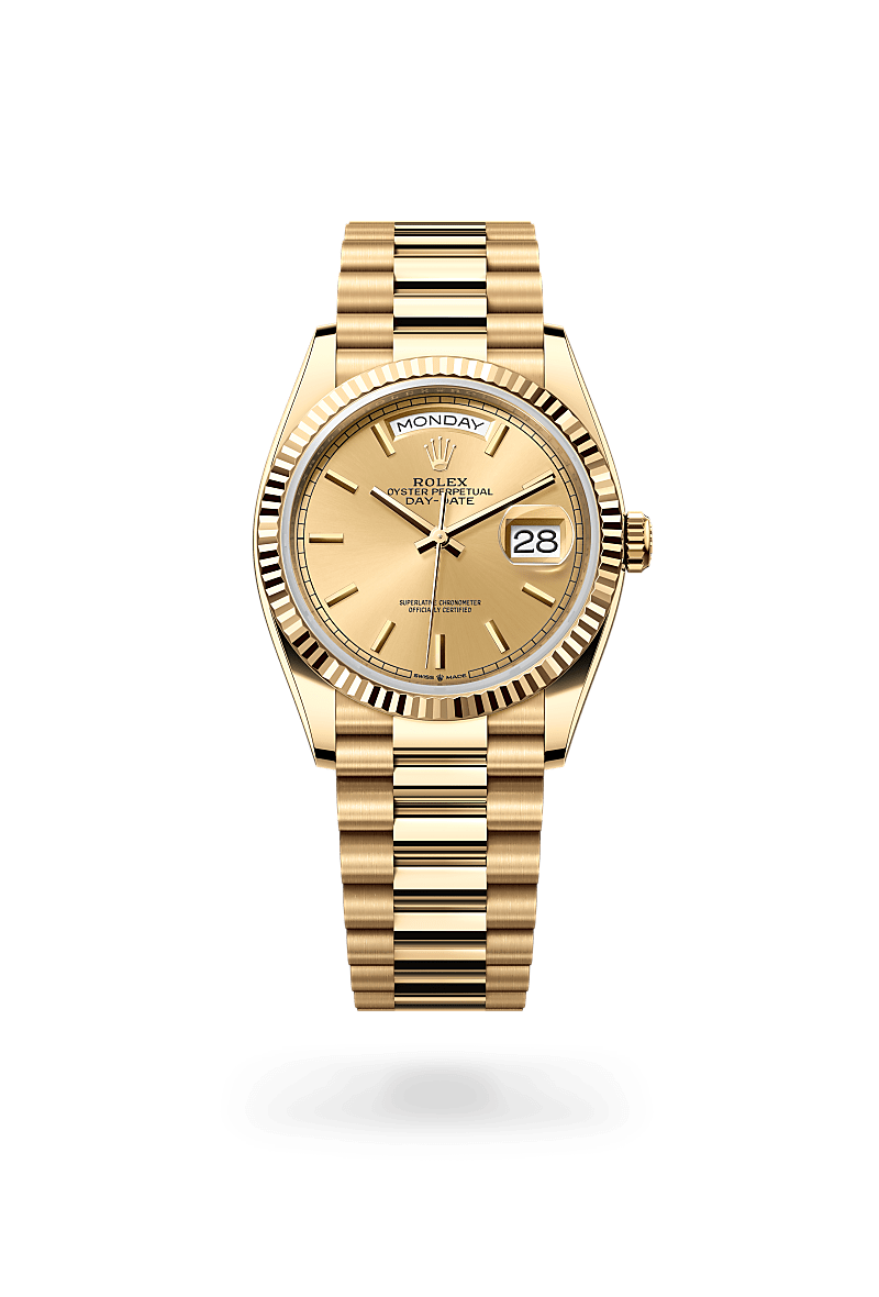 rolex Day-Date in 18 kt yellow gold,  - Blakeman's Fine Jewelry