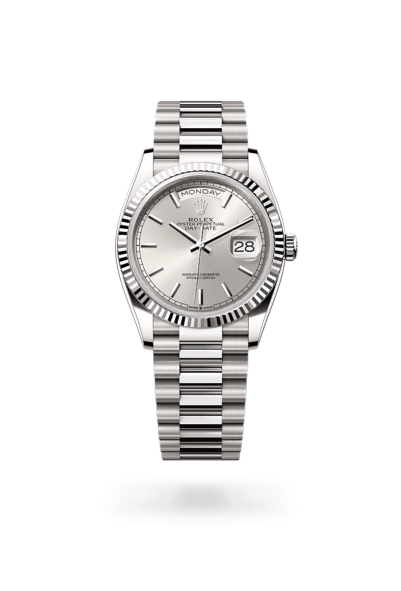 rolex Day-Date in 18 kt white gold,  - Blakeman's Fine Jewelry