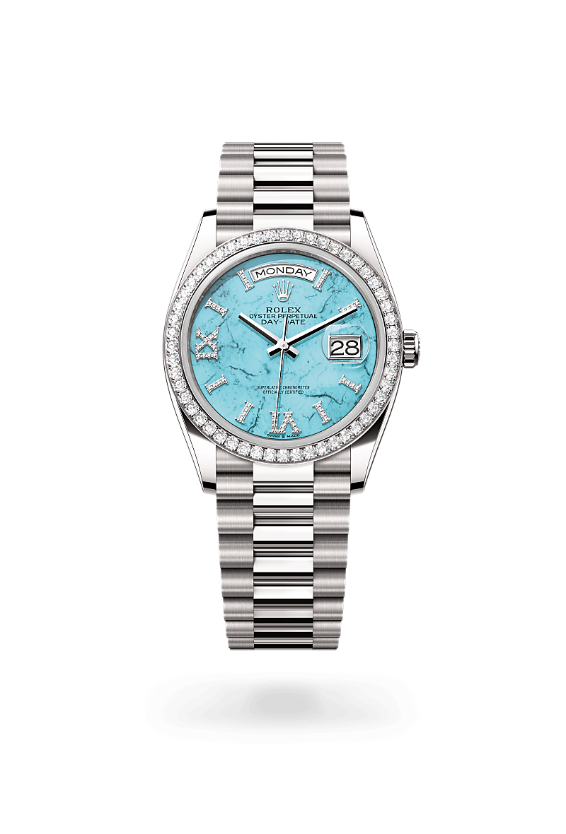 rolex Day-Date in 18 kt white gold,  - Blakeman's Fine Jewelry