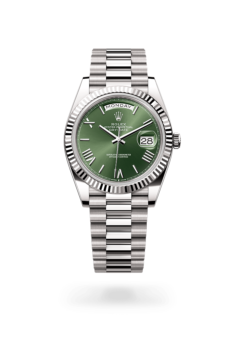 rolex Day-Date in 18 kt white gold,  - Blakeman's Fine Jewelry