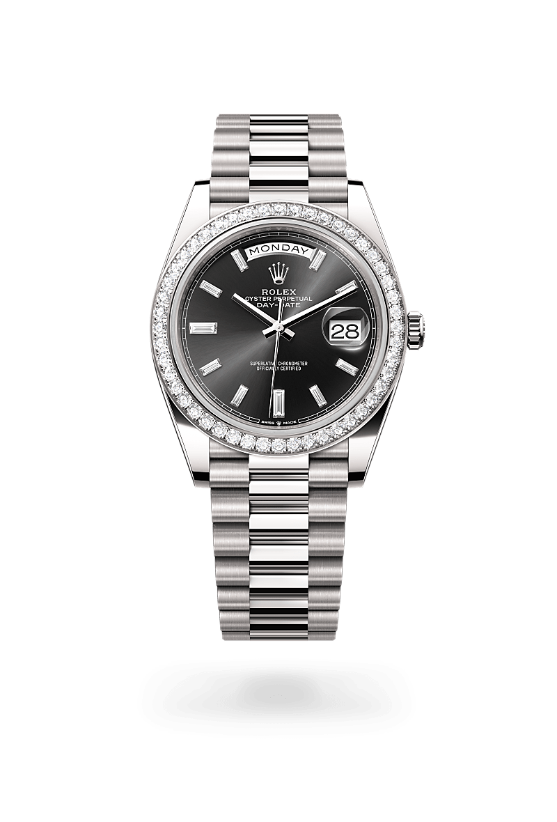 rolex Day-Date in 18 kt white gold,  - Blakeman's Fine Jewelry