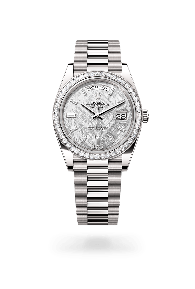 rolex Day-Date in 18 kt white gold,  - Blakeman's Fine Jewelry