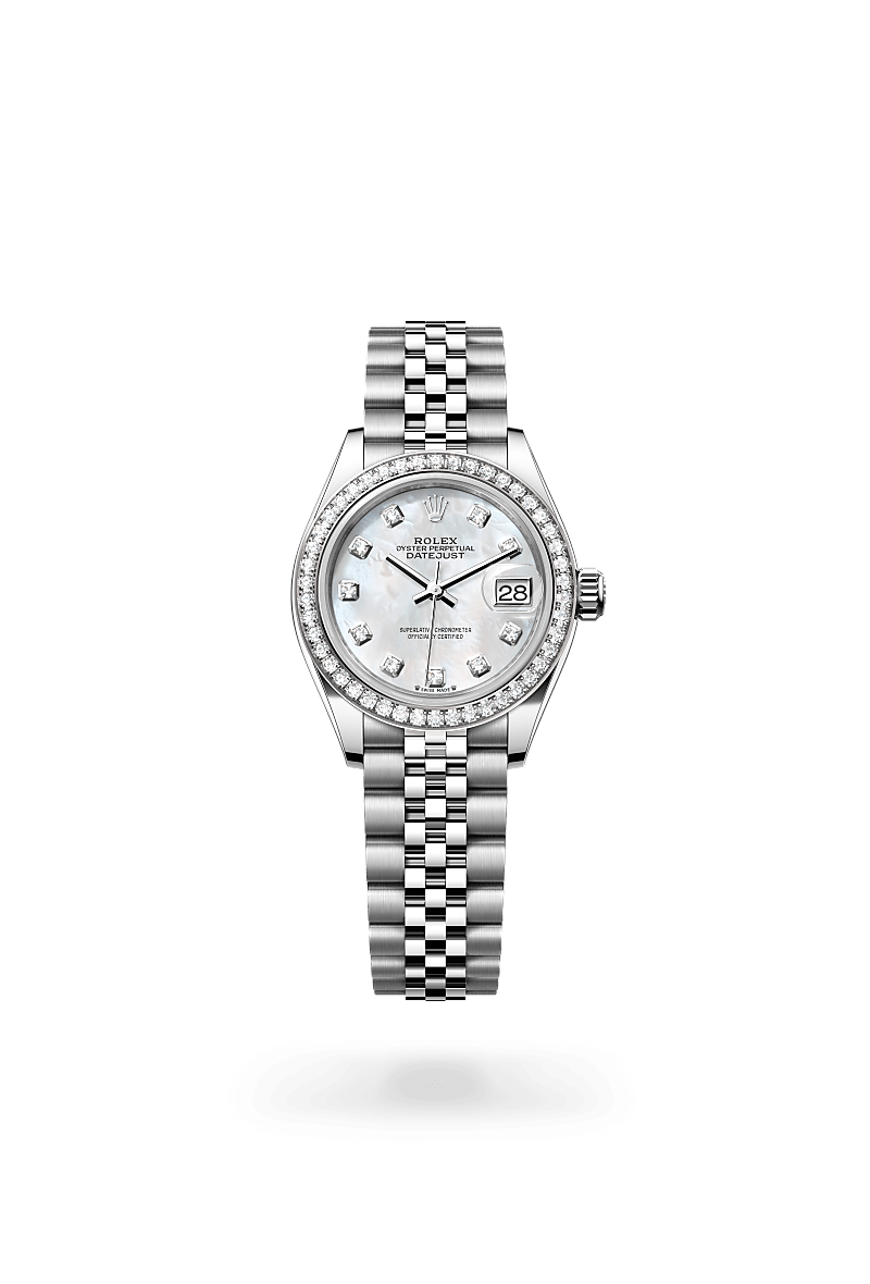 rolex Lady-Datejust in White Rolesor - combination of Oystersteel and white gold,  - Blakeman's Fine Jewelry