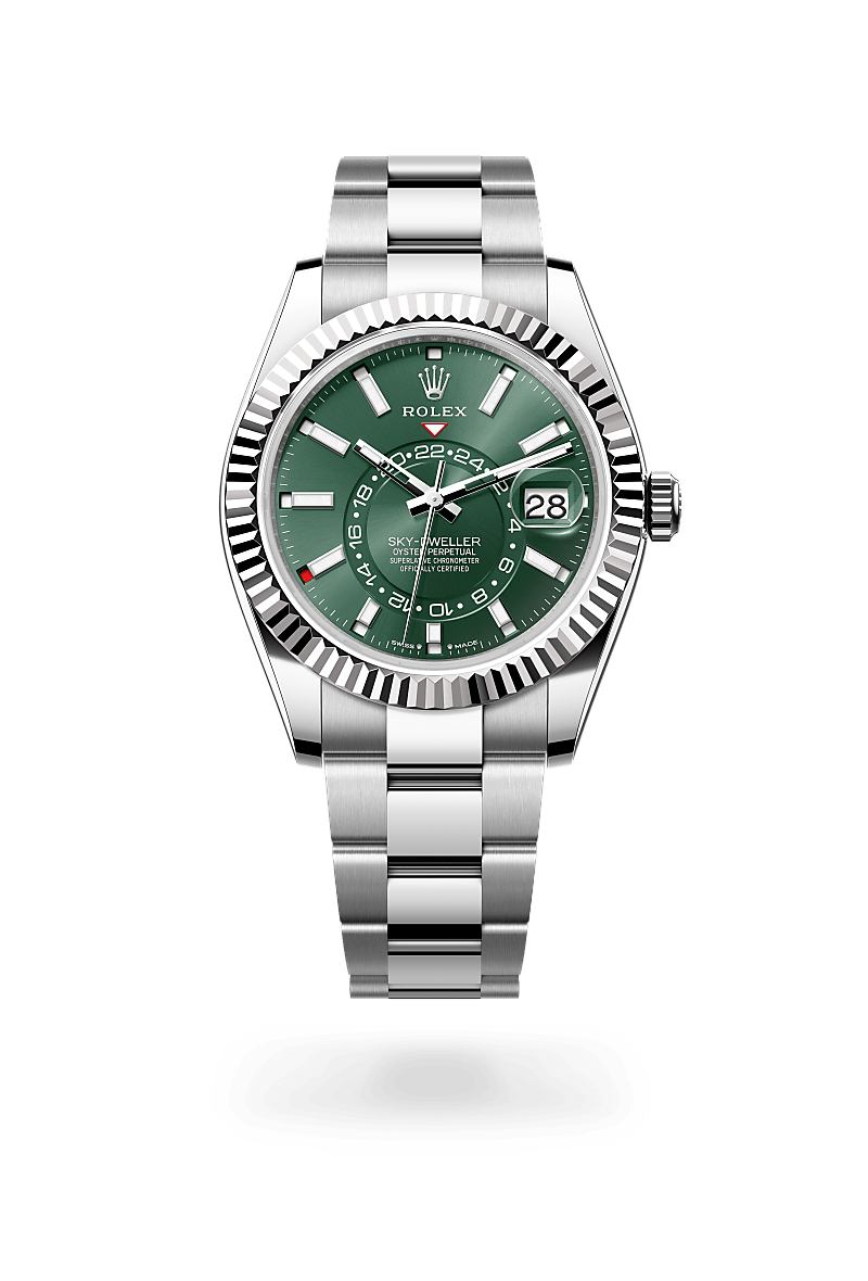 rolex Sky-Dweller in White Rolesor - combination of Oystersteel and white gold,  - Blakeman's Fine Jewelry