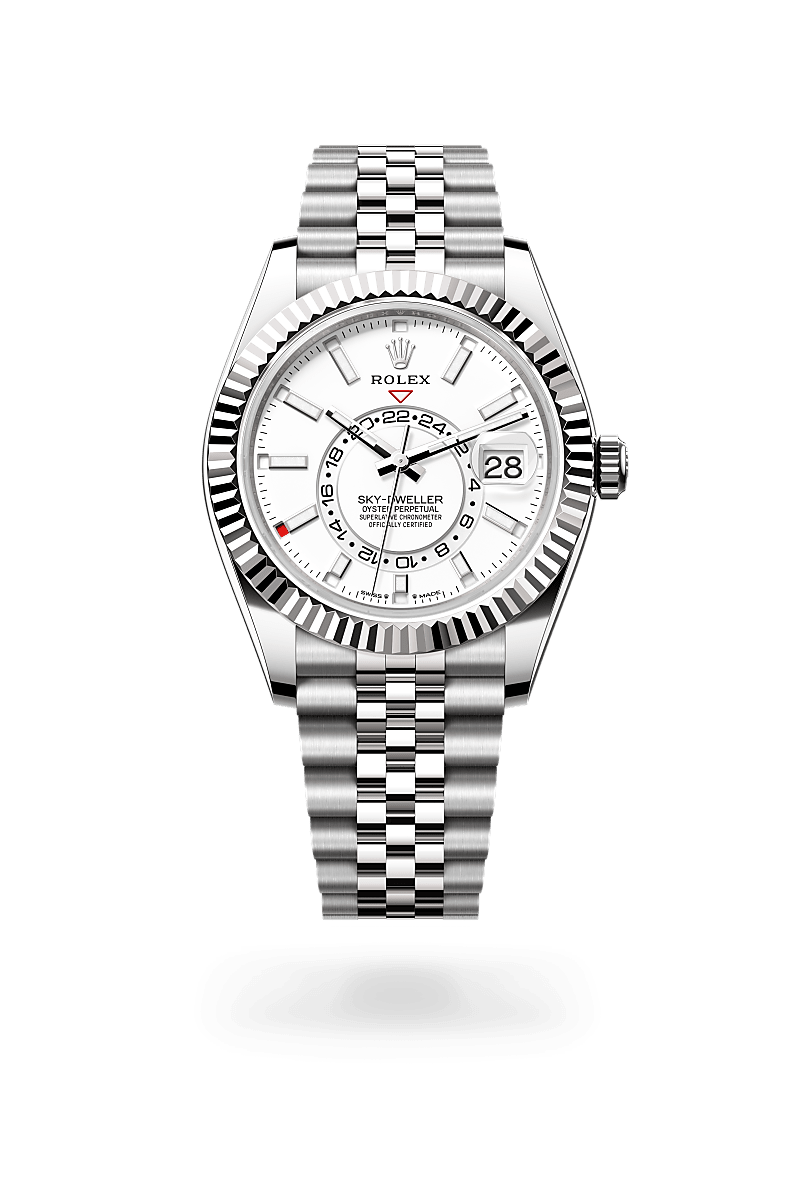 rolex Sky-Dweller in White Rolesor - combination of Oystersteel and white gold,  - Blakeman's Fine Jewelry