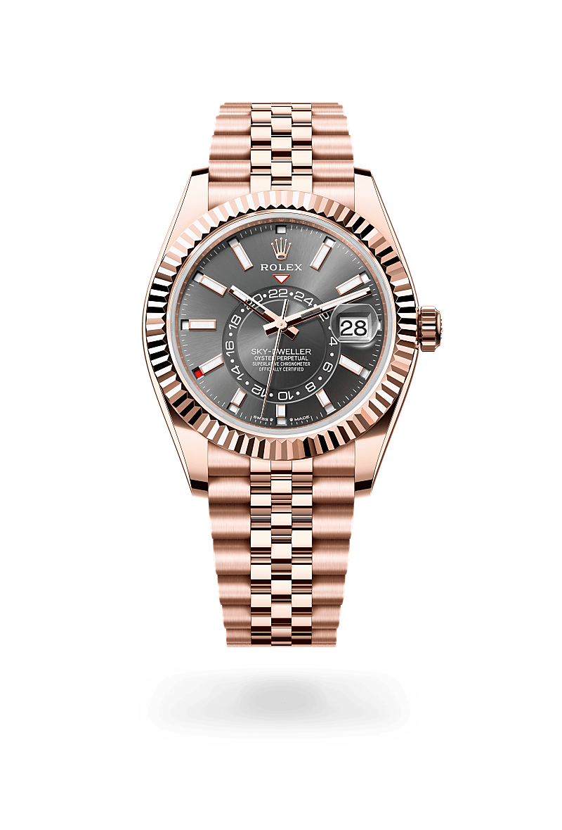 rolex Sky-Dweller in 18 kt Everose gold,  - Blakeman's Fine Jewelry